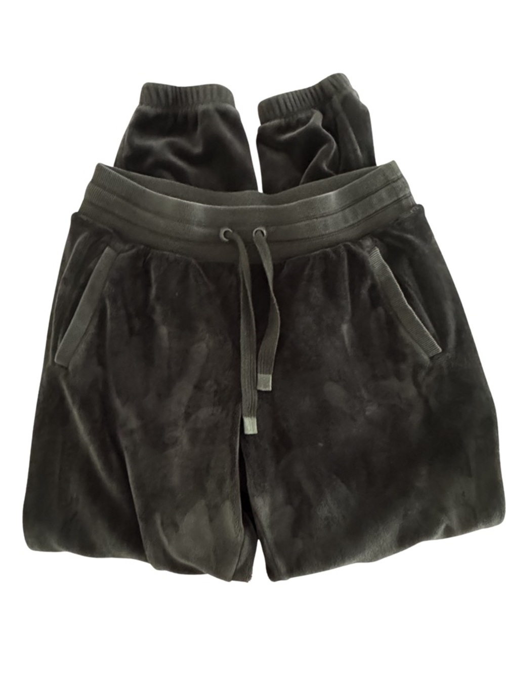 Athleta Revive Cozy Karma Jogger Pants Black Velour Plush Lounge Women’s MT Tall - Picture 3 of 8